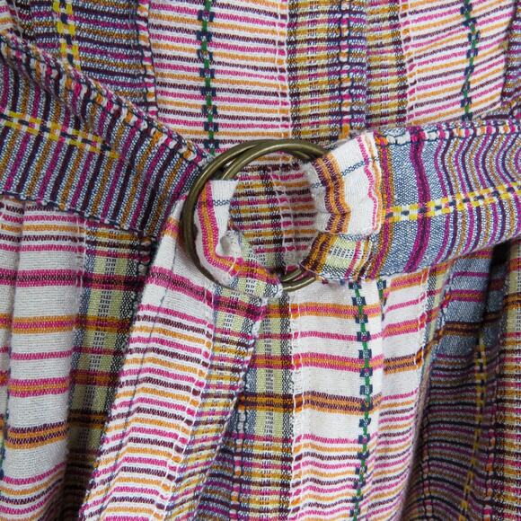 Revole Tularosa Greyson Pant Trousers Plaid Paperbag Pant High Waist Twill Large - Picture 9 of 9